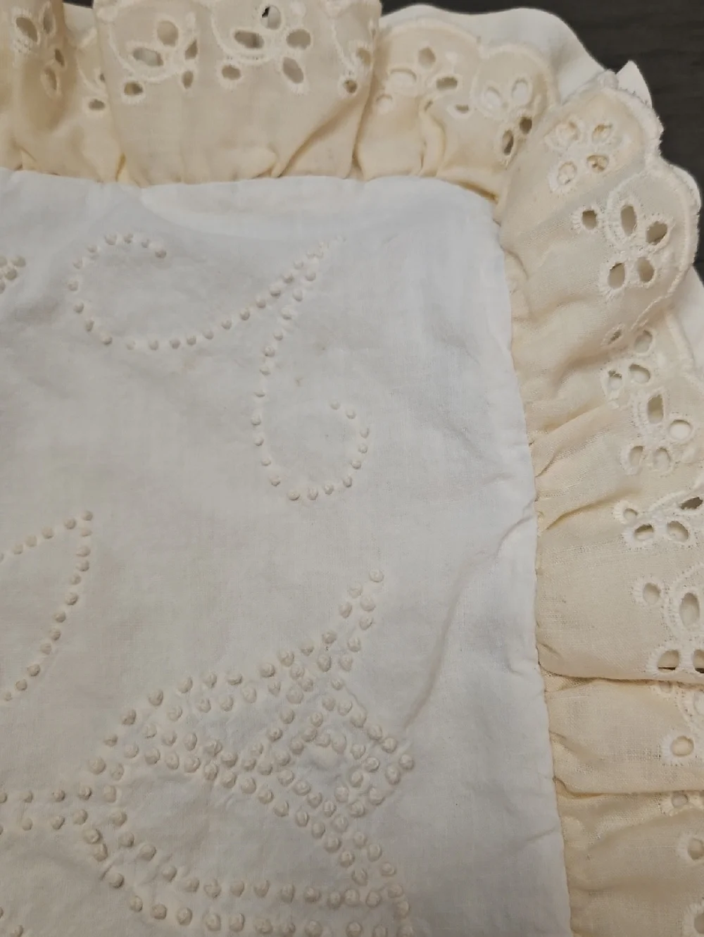 Hand Sewn And Needlepoint Pillow Case 14.5